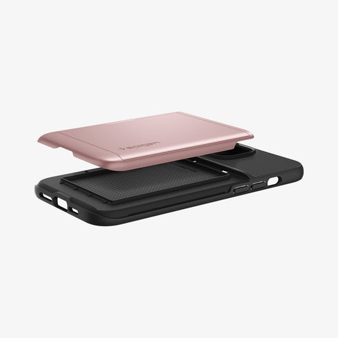 ACS04835 - iPhone 14 Pro Max Case Slim Armor CS in black showing the back